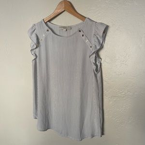 Loft elegant sleeveless blouse size medium